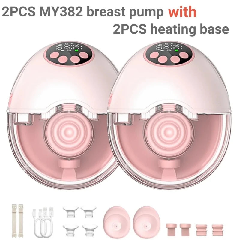 Breast Pump Electric Handsfree BPA Free With Heating & UV Sterilize Lid Optional Wireless Upgrade Wearable Breastfeeding Pump - Hands & Toes