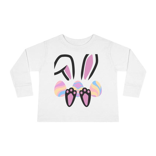 Bunnys Easter Toddler Long Sleeve Tee - Hands & Toes