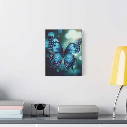 Butterfly Canvas Wall Art Print, Colorful Home Decor, Nursery, Kids Room Decor Orange and Blue Butterfly Canvas - Hands & Toes