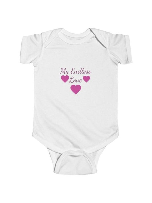 Endless Love heart onesies Bodysuit - Hands & Toes