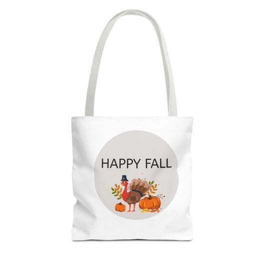 Fall-Themed Tote Bag, Happy Fall and Halloween Designs, Eco-Friendly Shopping, Seasonal Gift, Trick or Treat Bag, Holiday Accessory