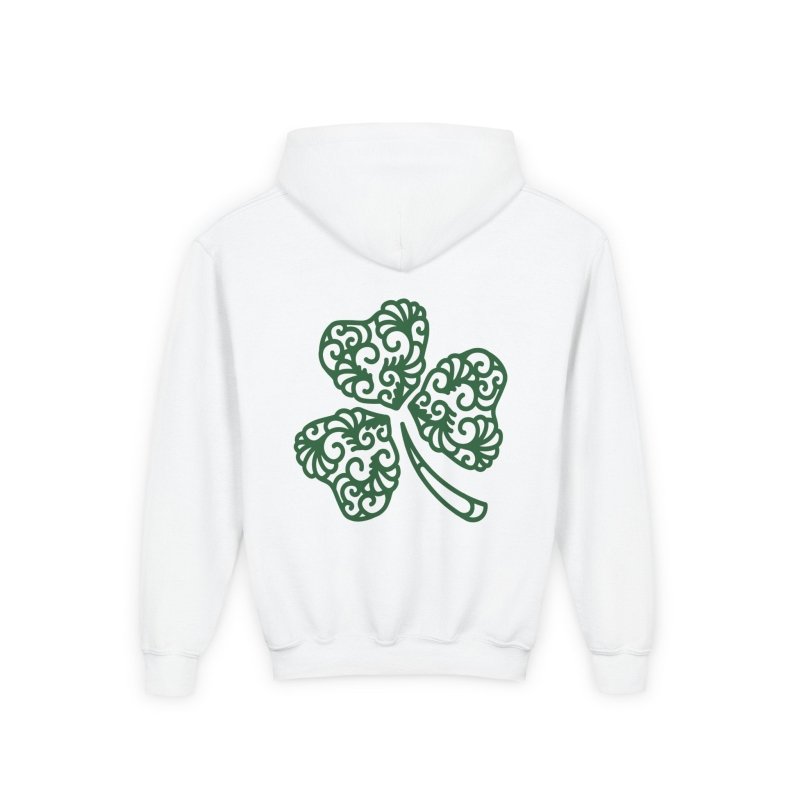 Lucky Girl Youth Hoodie — Shamrock St. Patrick’s Day Pullover - Hands & Toes