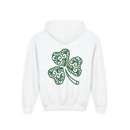 Lucky Girl Youth Hoodie — Shamrock St. Patrick’s Day Pullover - Hands & Toes