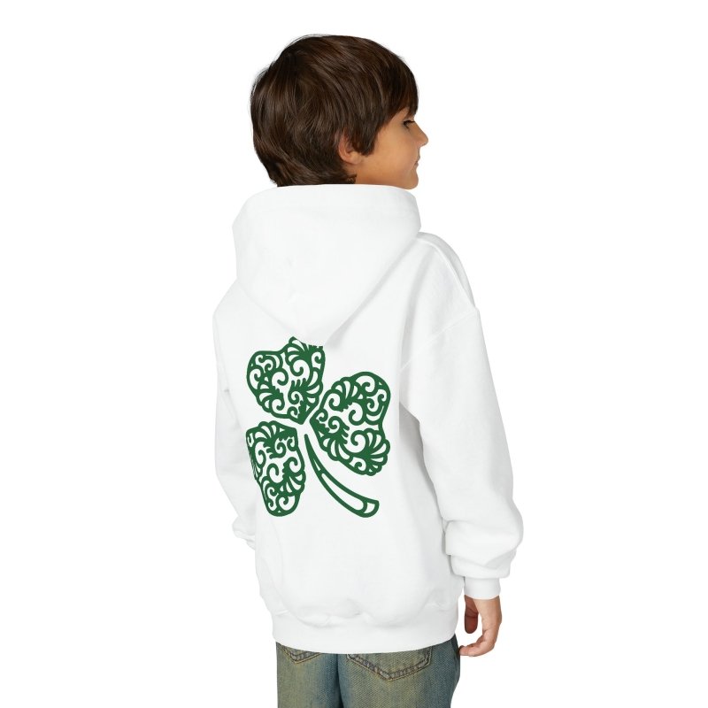 Lucky Girl Youth Hoodie — Shamrock St. Patrick’s Day Pullover - Hands & Toes