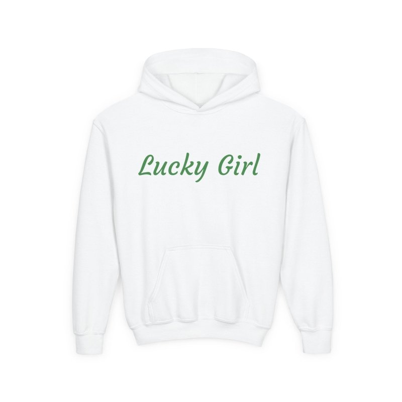 Lucky Girl Youth Hoodie — Shamrock St. Patrick’s Day Pullover - Hands & Toes