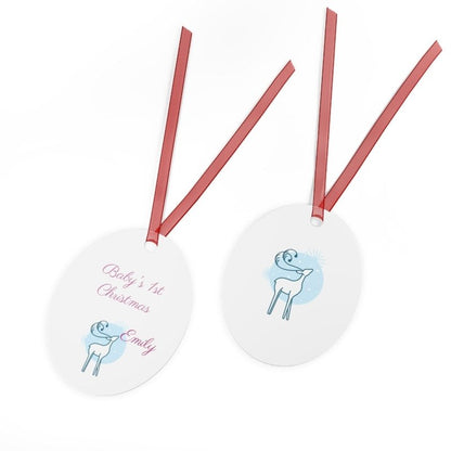 Metal Ornaments Babys 1st, 2nd, 3rd, 4th Customizable Christmas - Hands & Toes