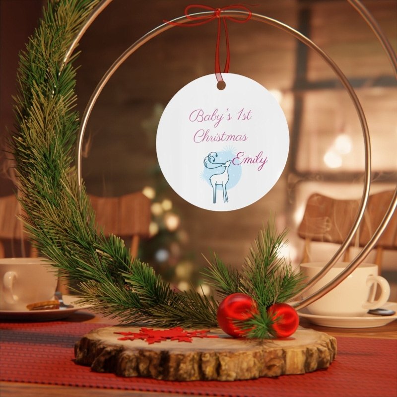 Metal Ornaments Babys 1st, 2nd, 3rd, 4th Customizable Christmas - Hands & Toes