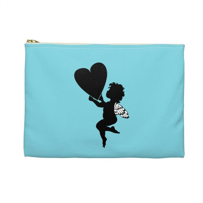 Personalizable Accessory Pouch Cute Heart Angel Accessory Bag, Gift for Kids & Loved Ones - Hands & Toes