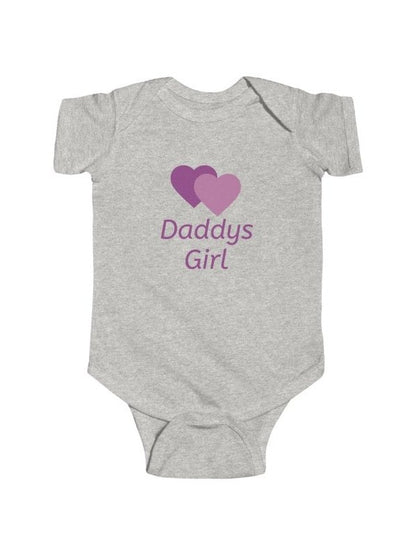 Personalize Infant Bodysuit — Daddys Girl Name Newborn Onesie - Hands & Toes