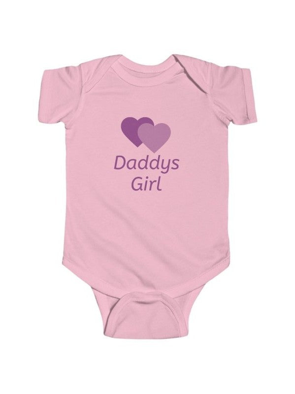 Personalize Infant Bodysuit — Daddys Girl Name Newborn Onesie - Hands & Toes