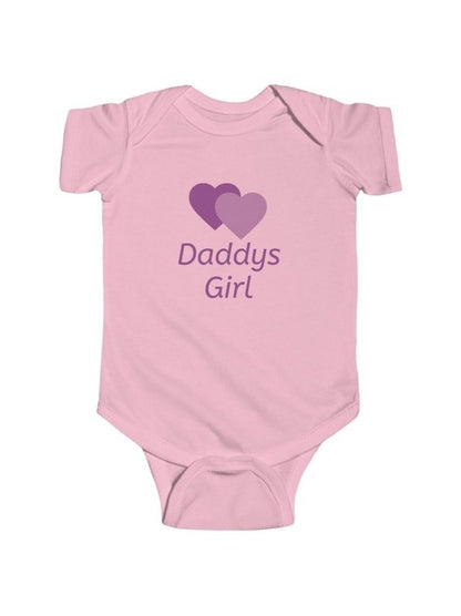 Personalize Infant Bodysuit — Daddys Girl Name Newborn Onesie - Hands & Toes