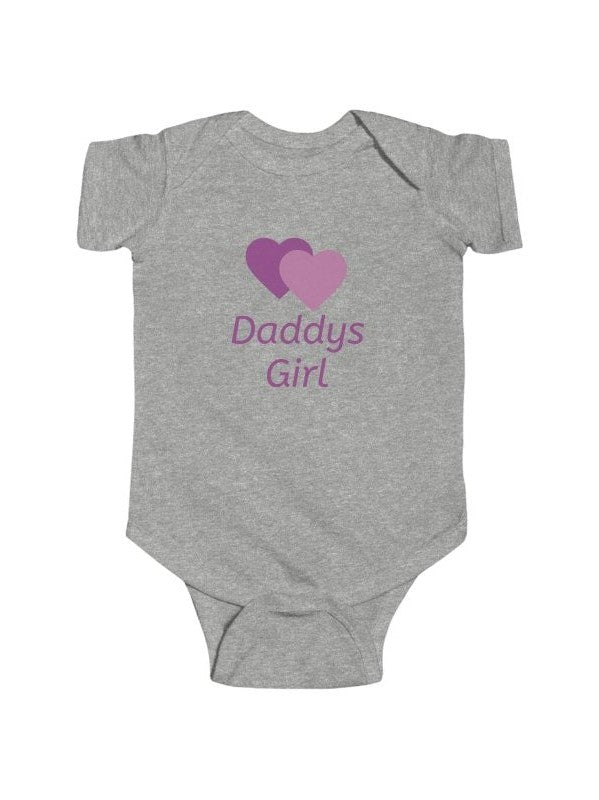 Personalize Infant Bodysuit — Daddys Girl Name Newborn Onesie - Hands & Toes