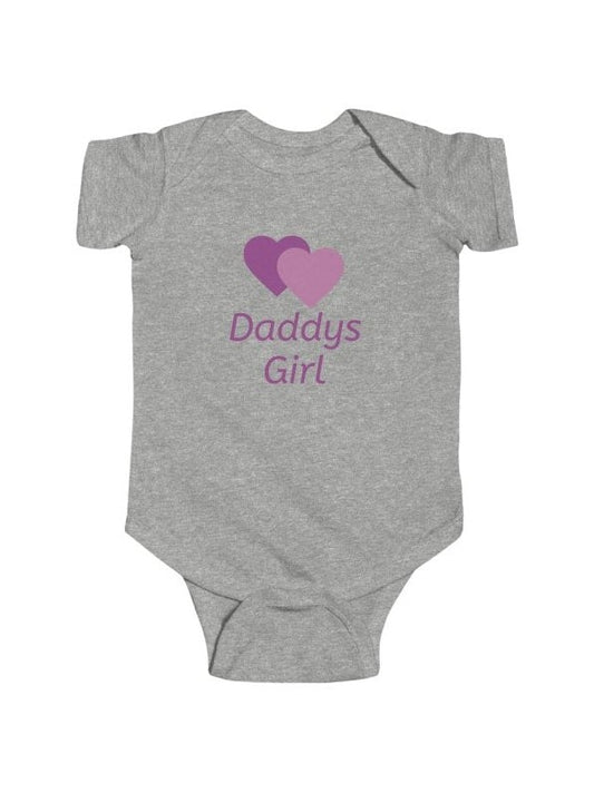 Personalize Infant Bodysuit — Daddys Girl Name Newborn Onesie - Hands & Toes