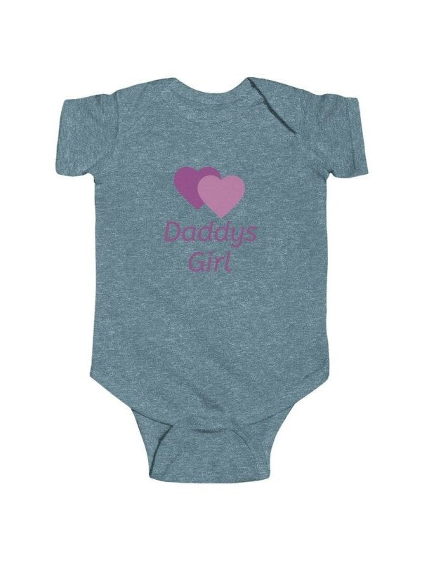 Personalize Infant Bodysuit — Daddys Girl Name Newborn Onesie - Hands & Toes
