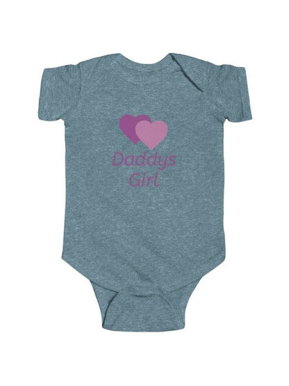 Personalize Infant Bodysuit — Daddys Girl Name Newborn Onesie - Hands & Toes