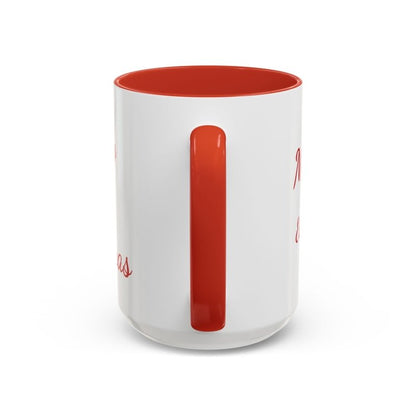 Personalize Mama/Papa Established Mug Christmas Reindeer Accent Coffee Mug – "Merry Christmas" Holiday Gift (11/15oz) - Hands & Toes
