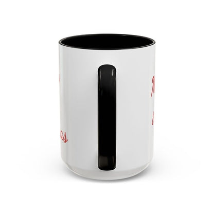 Personalize Mama/Papa Established Mug Christmas Reindeer Accent Coffee Mug – "Merry Christmas" Holiday Gift (11/15oz) - Hands & Toes