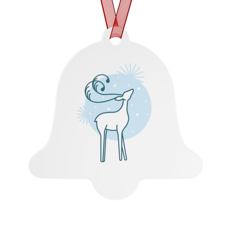 Personalized First Years Reindeer Metal Ornament