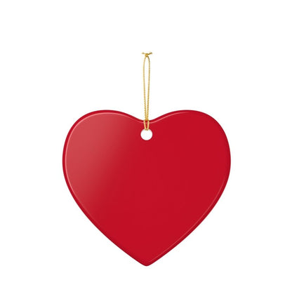 Personalized Heart Ceramic Ornament – "Emily I Love You" Valentine Keepsake
