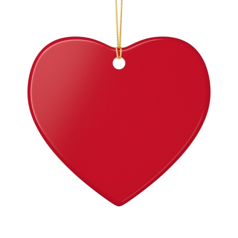 Personalized Heart Ceramic Ornament – "Emily I Love You" Valentine Keepsake