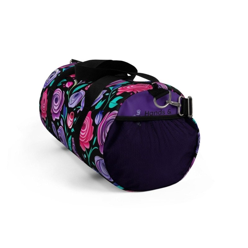 Purple Roses Hands and Toes Duffel Hospital Bag