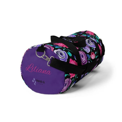 Purple Roses Hands and Toes Duffel Hospital Bag