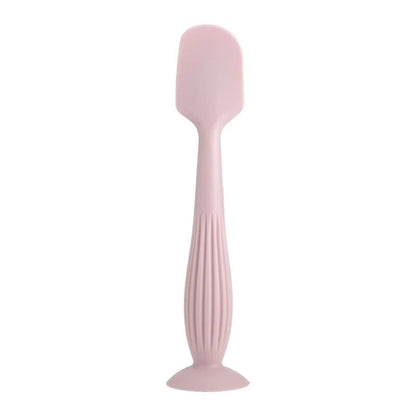 Soft Silicone Diaper Cream Spatula Portable Handheld Scraping Spoon with Suction Base for Gentle Baby Skin Care - Hands & Toes
