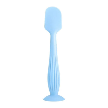 Soft Silicone Diaper Cream Spatula Portable Handheld Scraping Spoon with Suction Base for Gentle Baby Skin Care - Hands & Toes