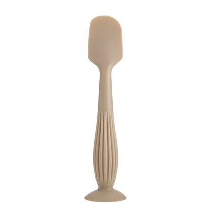 Soft Silicone Diaper Cream Spatula Portable Handheld Scraping Spoon with Suction Base for Gentle Baby Skin Care - Hands & Toes