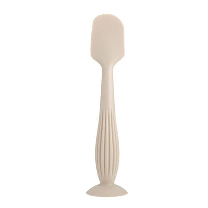 Soft Silicone Diaper Cream Spatula Portable Handheld Scraping Spoon with Suction Base for Gentle Baby Skin Care - Hands & Toes
