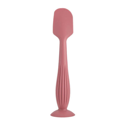 Soft Silicone Diaper Cream Spatula Portable Handheld Scraping Spoon with Suction Base for Gentle Baby Skin Care - Hands & Toes