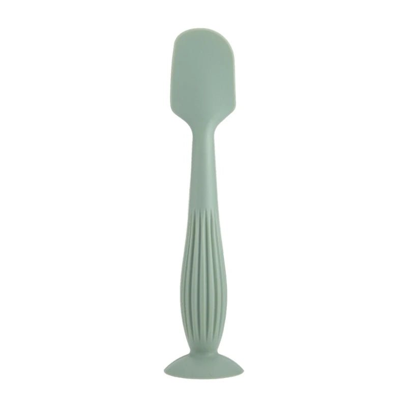 Soft Silicone Diaper Cream Spatula Portable Handheld Scraping Spoon with Suction Base for Gentle Baby Skin Care - Hands & Toes