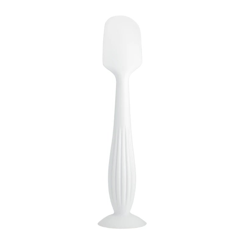 Soft Silicone Diaper Cream Spatula Portable Handheld Scraping Spoon with Suction Base for Gentle Baby Skin Care - Hands & Toes