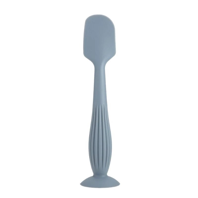 Soft Silicone Diaper Cream Spatula Portable Handheld Scraping Spoon with Suction Base for Gentle Baby Skin Care - Hands & Toes