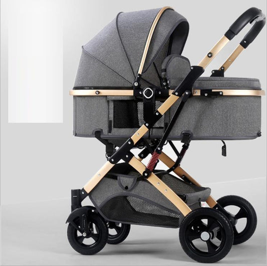 Two - way Newborn Baby Stroller Portable Folding - Hands & Toes
