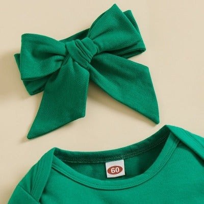 Saint Patrick's Day Shamrock Romper Set