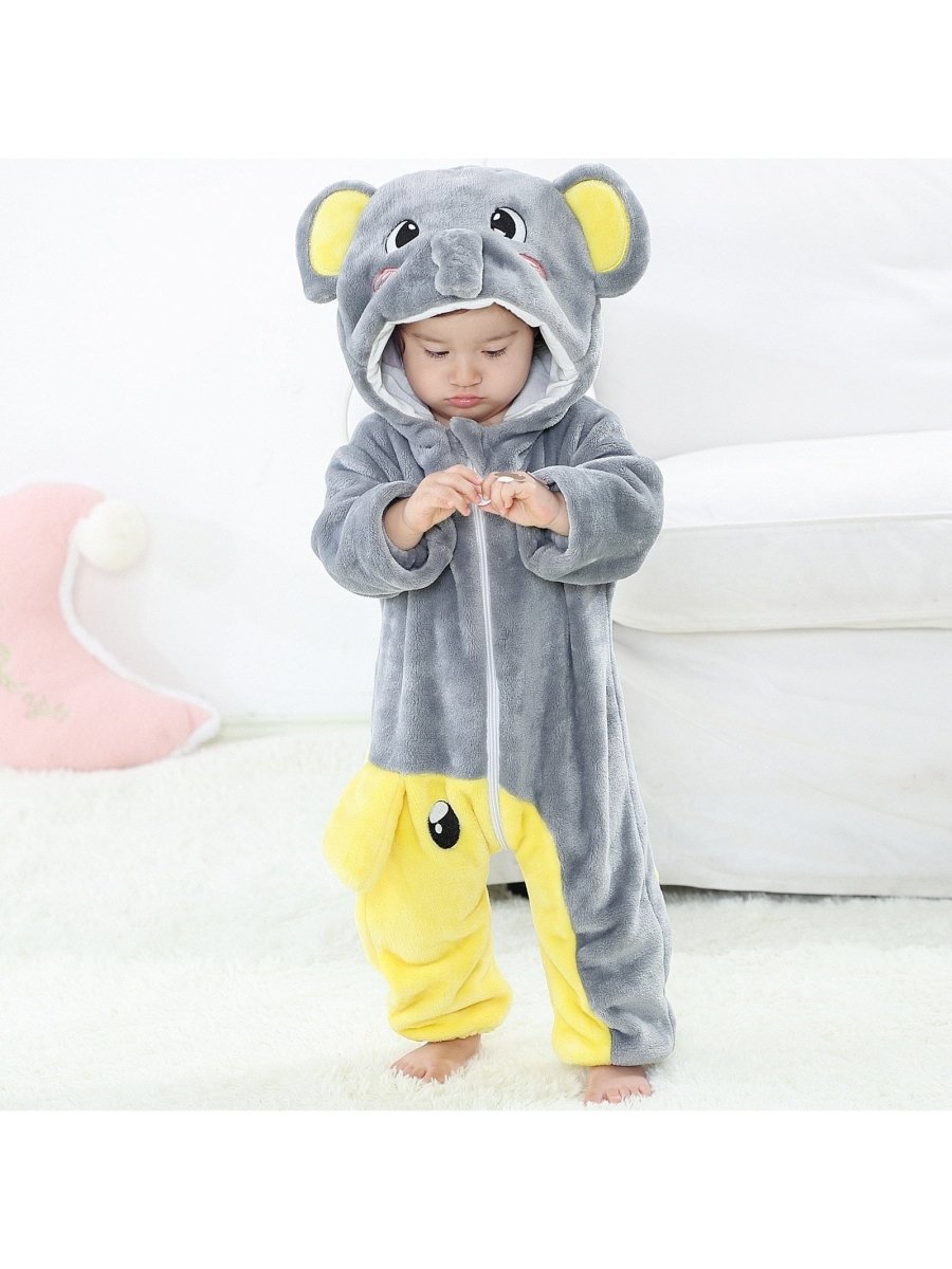 Animal Zip Up Jumpsuits