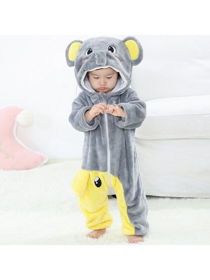 Animal Zip Up Jumpsuits