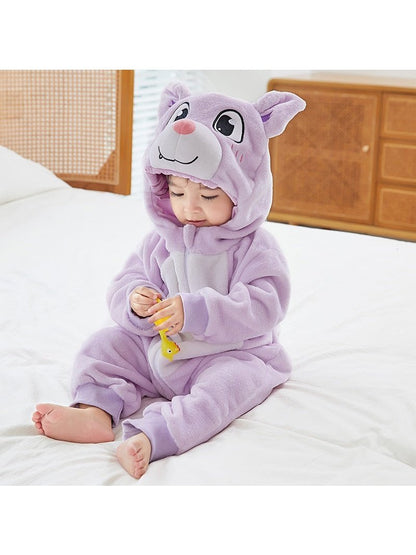 Animal Zip Up Jumpsuits