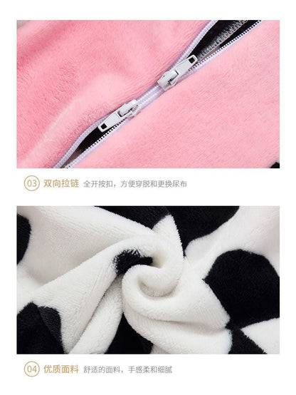 Animal Zip Up Jumpsuits