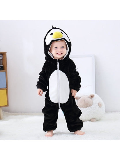Animal Zip Up Jumpsuits