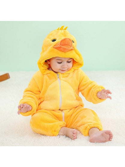 Animal Zip Up Jumpsuits