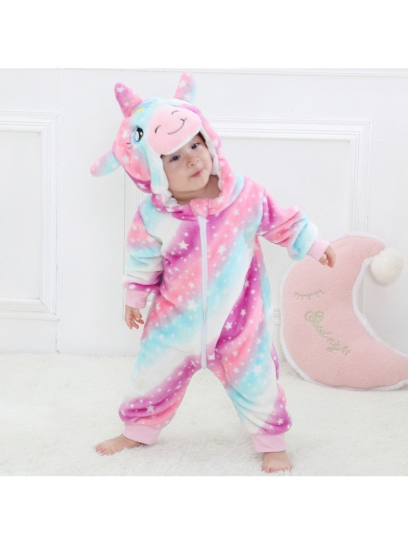 Animal Zip Up Jumpsuits