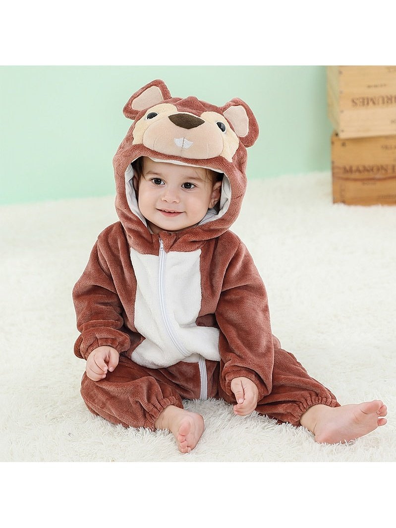 Animal Zip Up Jumpsuits