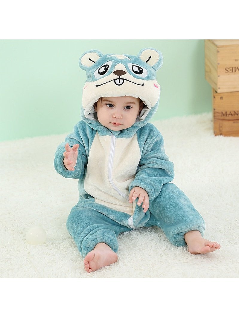 Animal Zip Up Jumpsuits