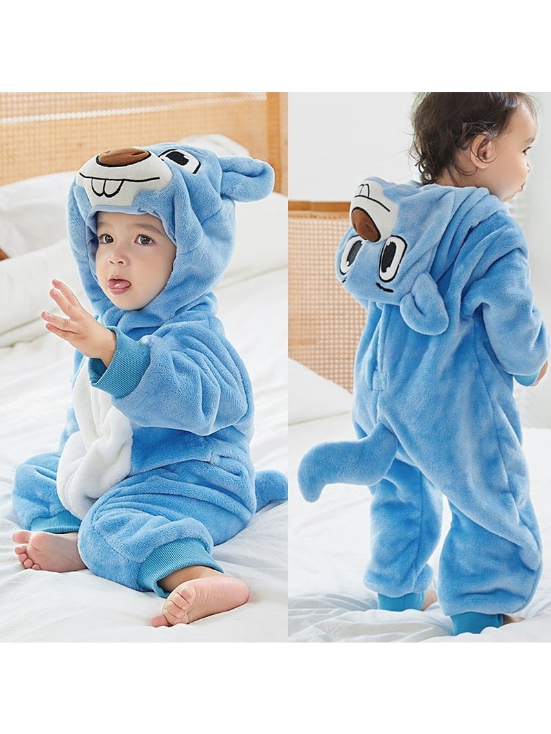 Animal Zip Up Jumpsuits