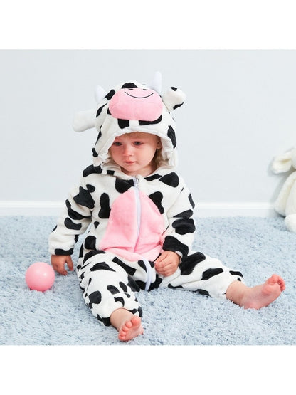 Animal Zip Up Jumpsuits