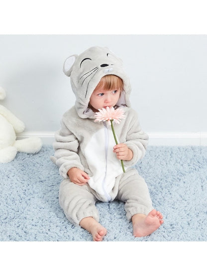 Animal Zip Up Jumpsuits
