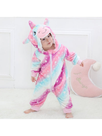 Animal Zip Up Jumpsuits