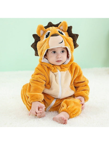 Animal Zip Up Jumpsuits
